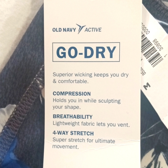 Old Navy~ Floral & Mesh Leggings Dry Fit, Sz- M. NWT 🔥 - Picture 3 of 6